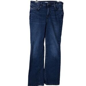 Nine west jeans women's 12 blue denim dark boot cut stretch 30x30